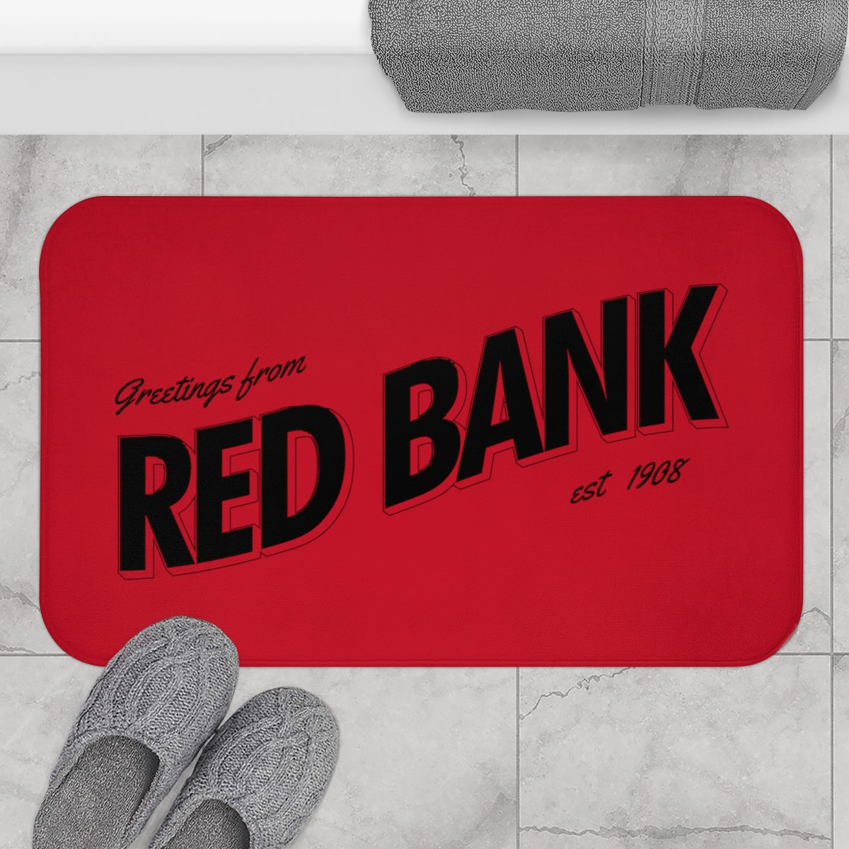 Red Bank Microfiber Bath Mat
